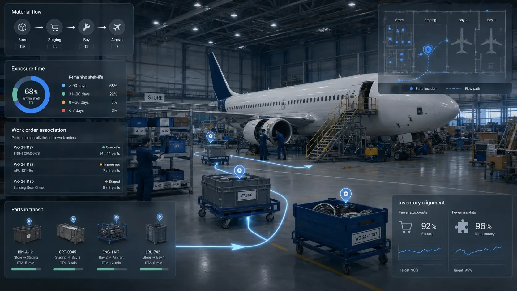 Material and parts tracking